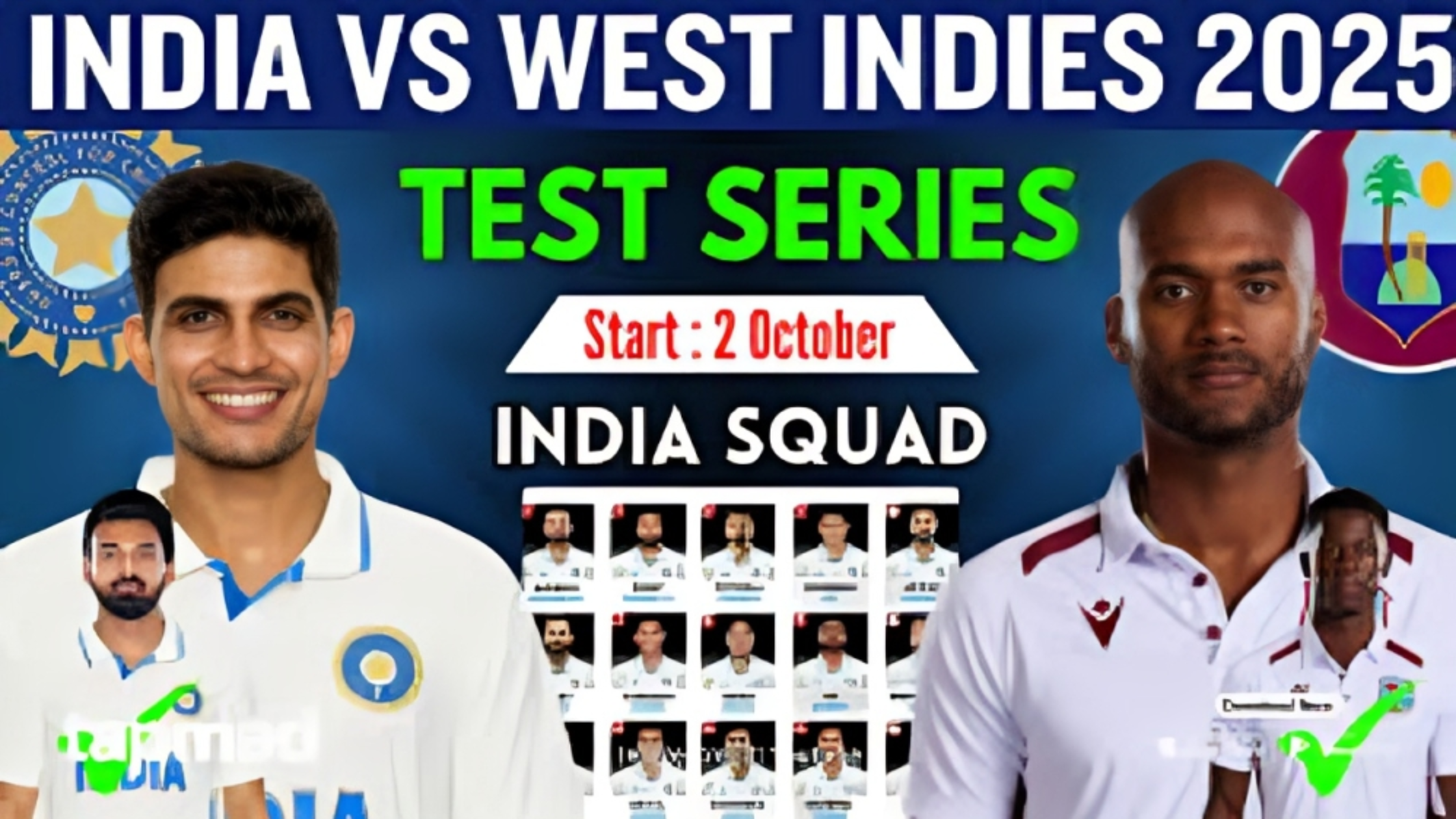 West Indies' first Test match against India