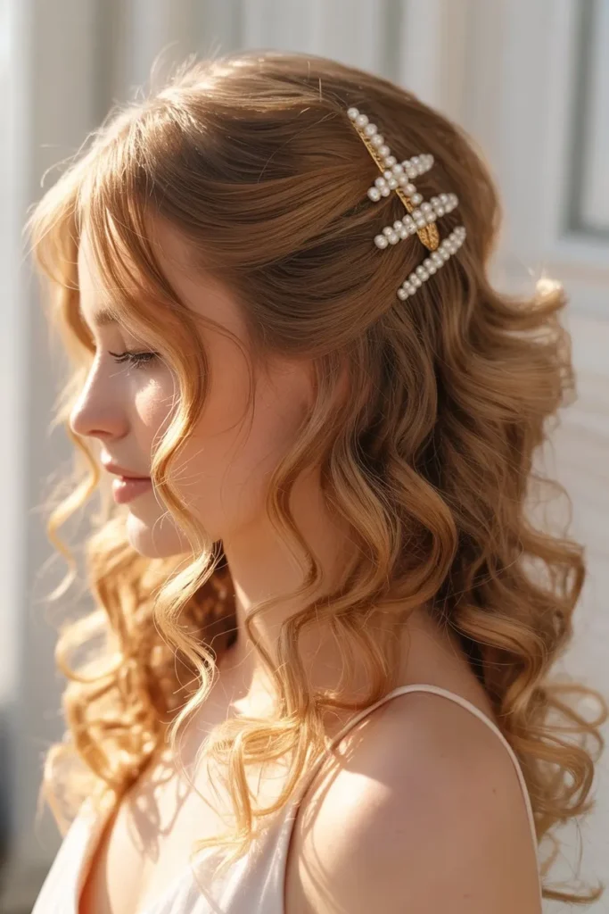 Airy Half Up Half Down Glam