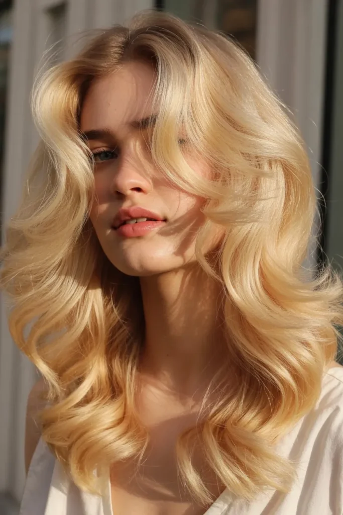 Creamy Vanilla Blonde Waves