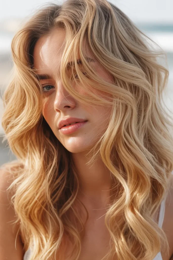 Sandy Blonde Beach Waves