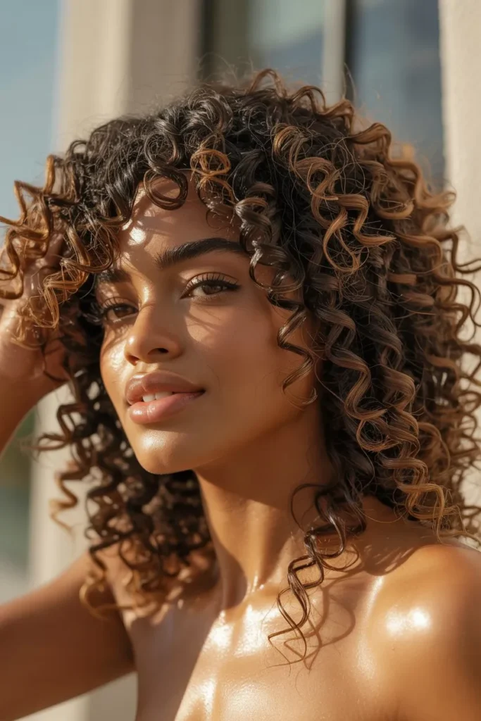 Voluminous Twist Out Curls