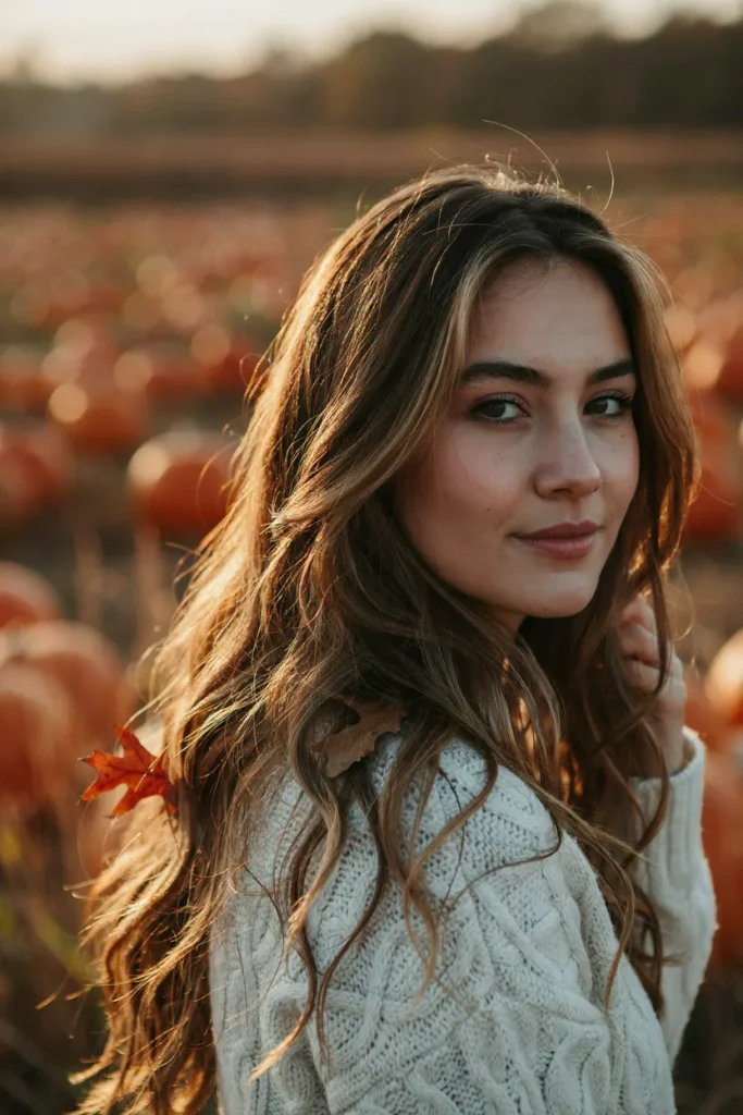 Caramel Balayage Hair With Loose Curls