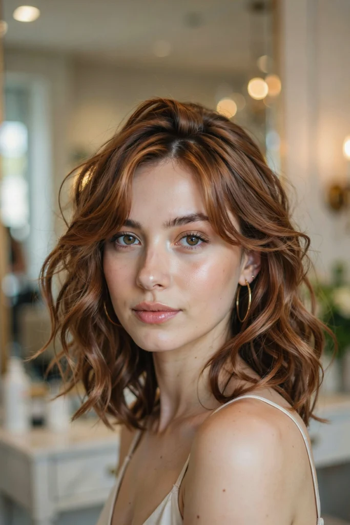 Copper Cinnamon Blowout With Butterfly Layers