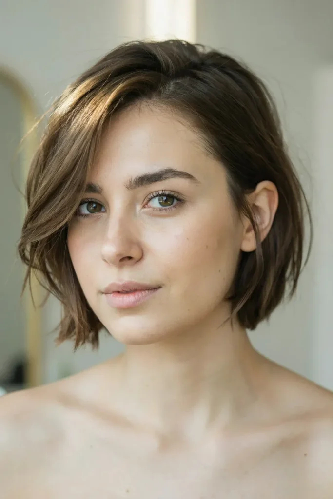 Layered Bixie Cut With Airy Texture