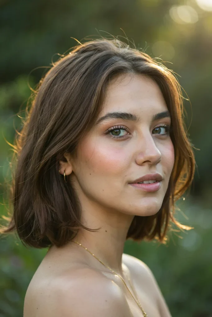 Layered Bob With Flipped Ends