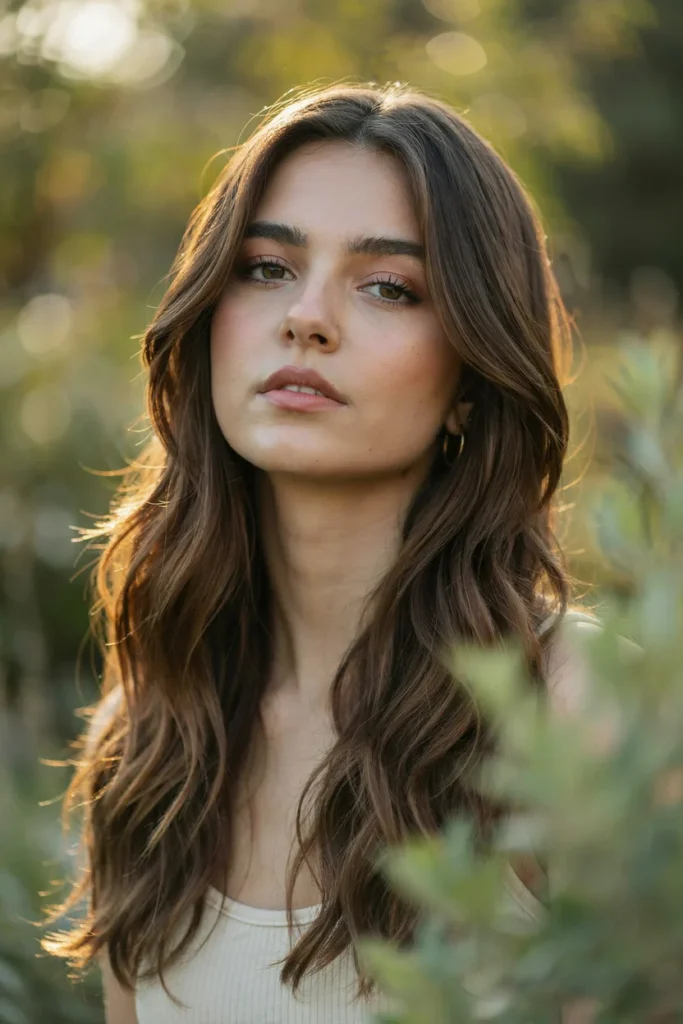 Layered U-Cut Hair With Soft Curls