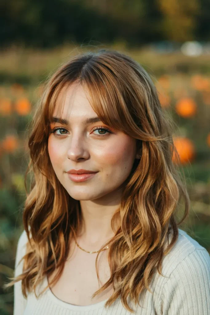 Pumpkin Spice Hair With Soft Butterfly Layers