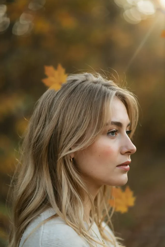 Sandy Beige Blonde Hair With Airy Layers