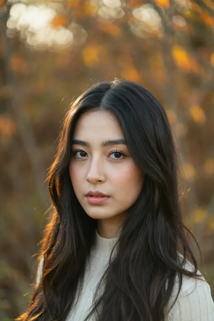 Soft Black Hair With Long Flowing Layers