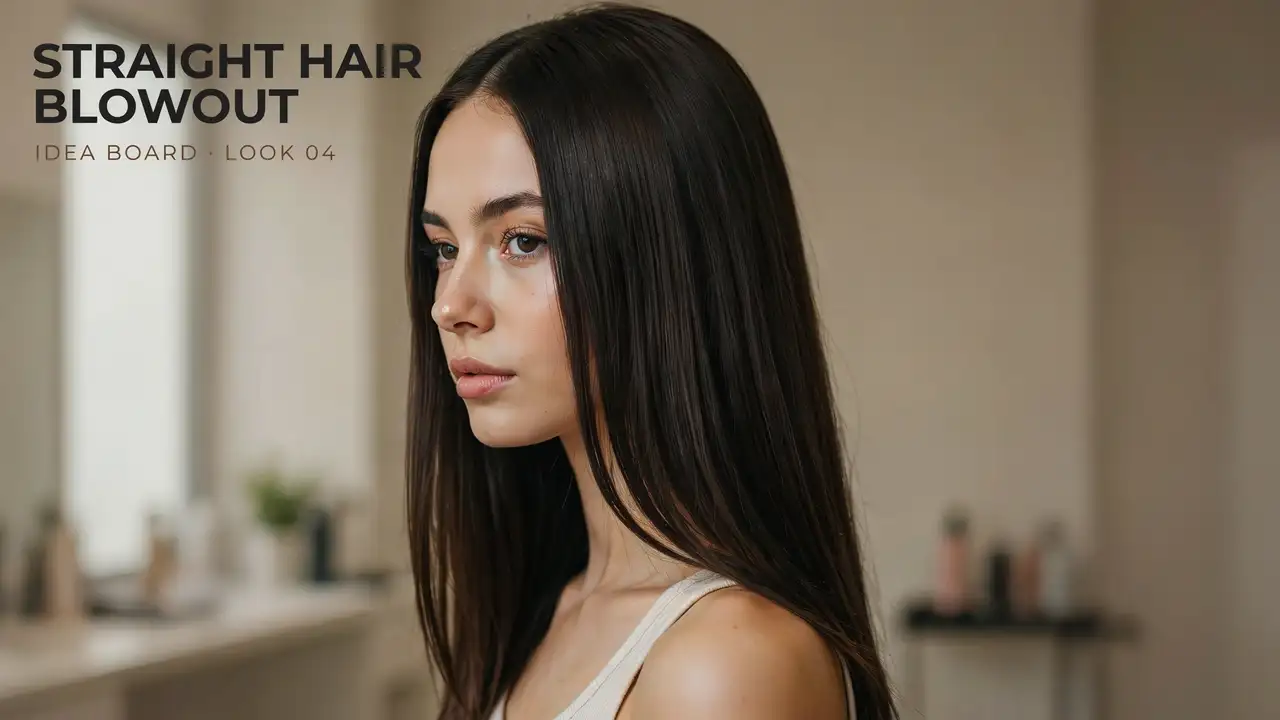 Straight Hair Blowout Ideas
