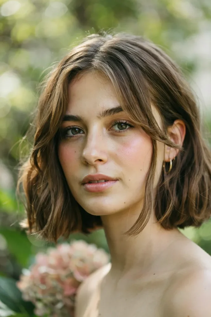 Textured French Bob With Effortless Summer Movement