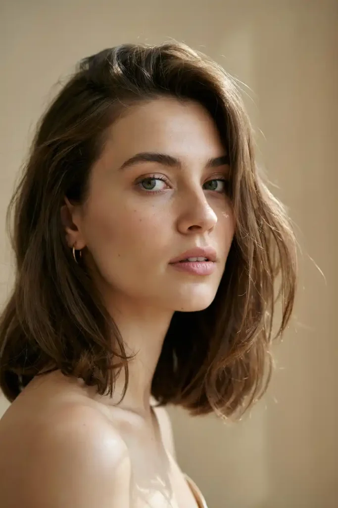 Textured Medium-Length Blowout With Wispy Face-Framing Layers