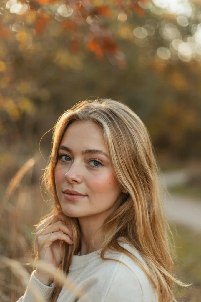Toasted Blonde Hair With Long Invisible Layers