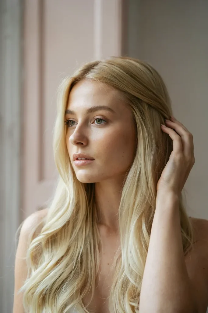 Vanilla Cream Blonde With Luxury High-Dimensional Highlights