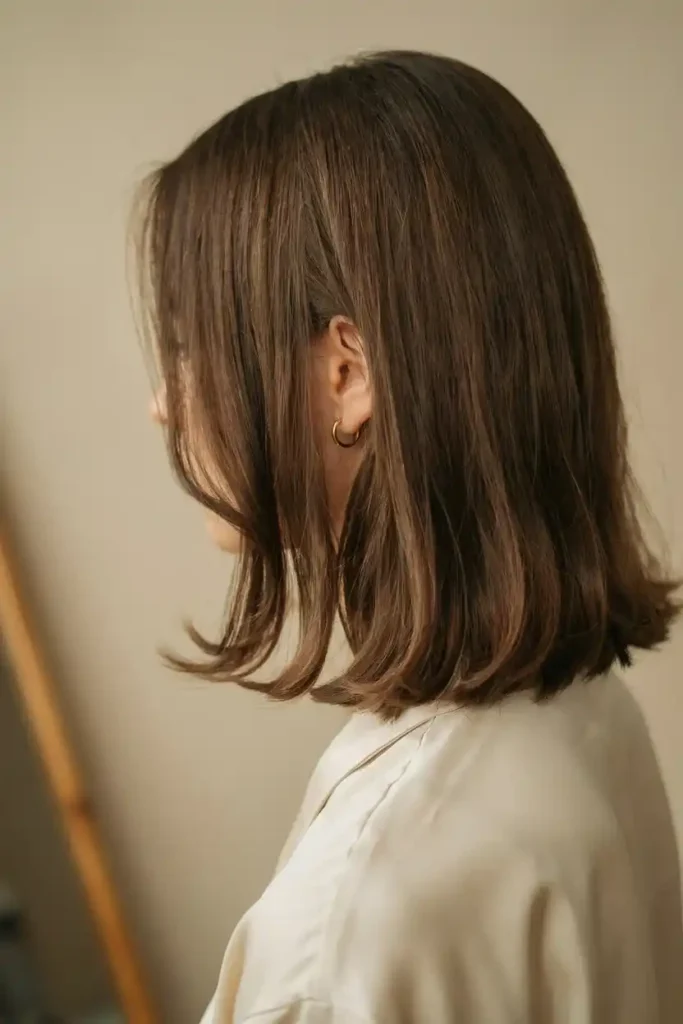 Voluminous Chocolate Brown Blowout With Rounded Ends