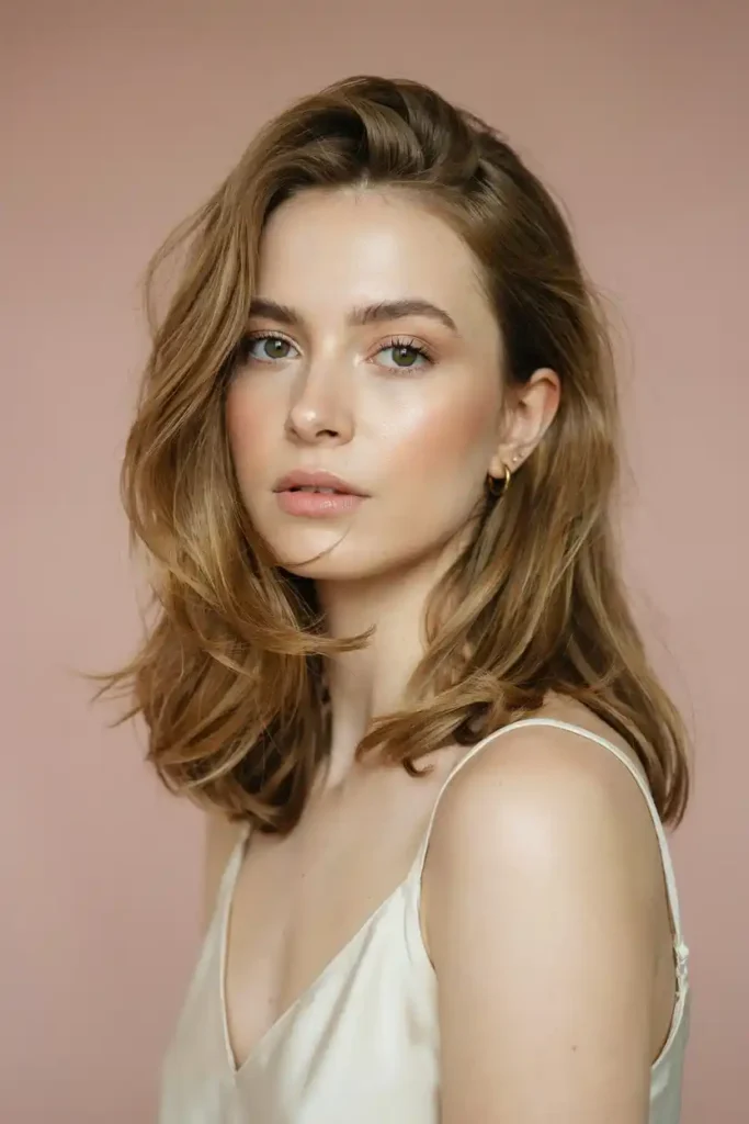 Voluminous Curtain Layers With A Signature 90s Salon Blowout Finish