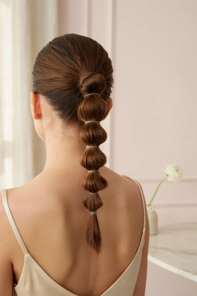 Bubble Ponytail Hairstyle