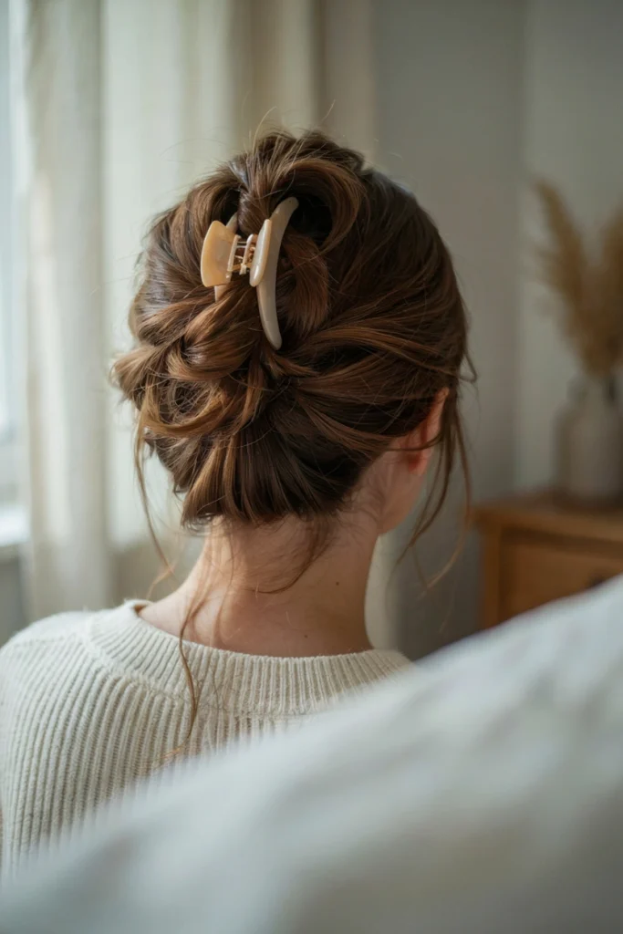 Elegant Claw Clip Hairstyle