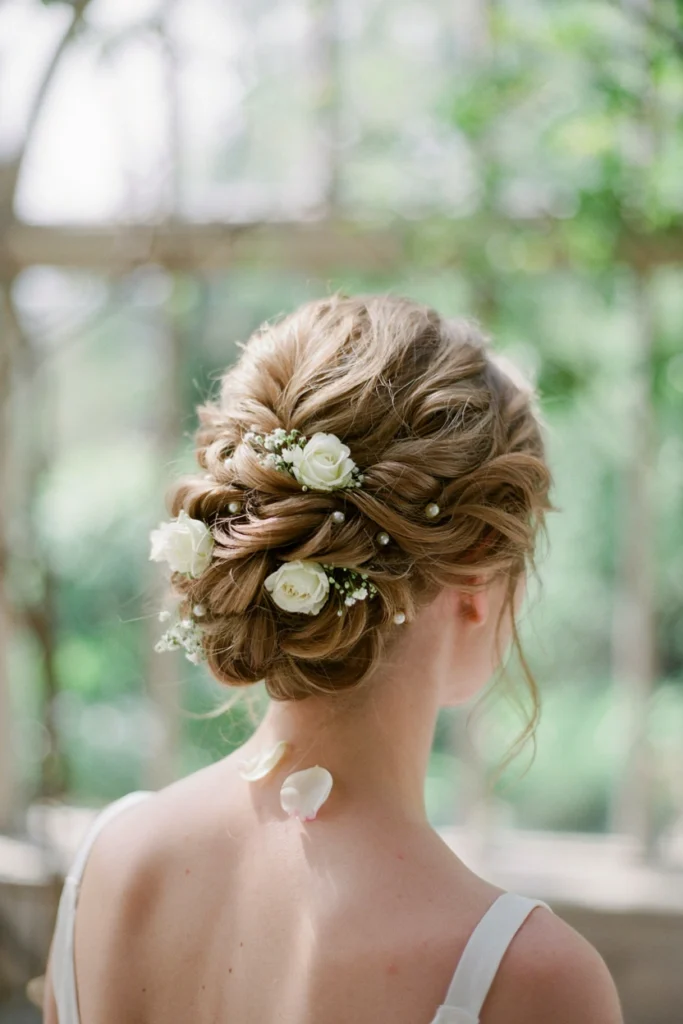 Floral Twisted Updo