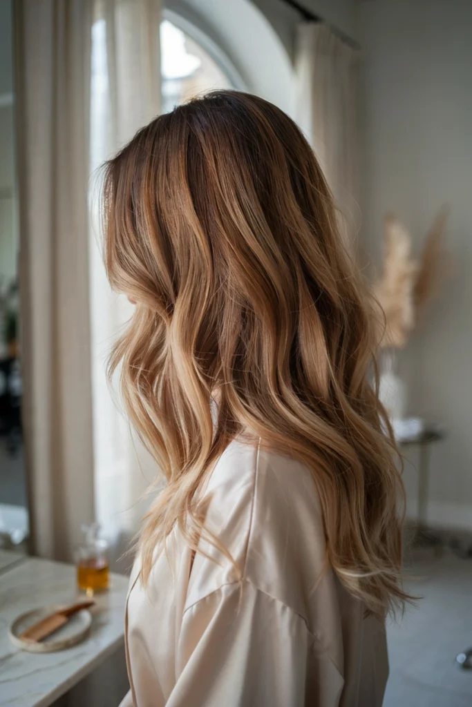 Long Layered Calico Hair