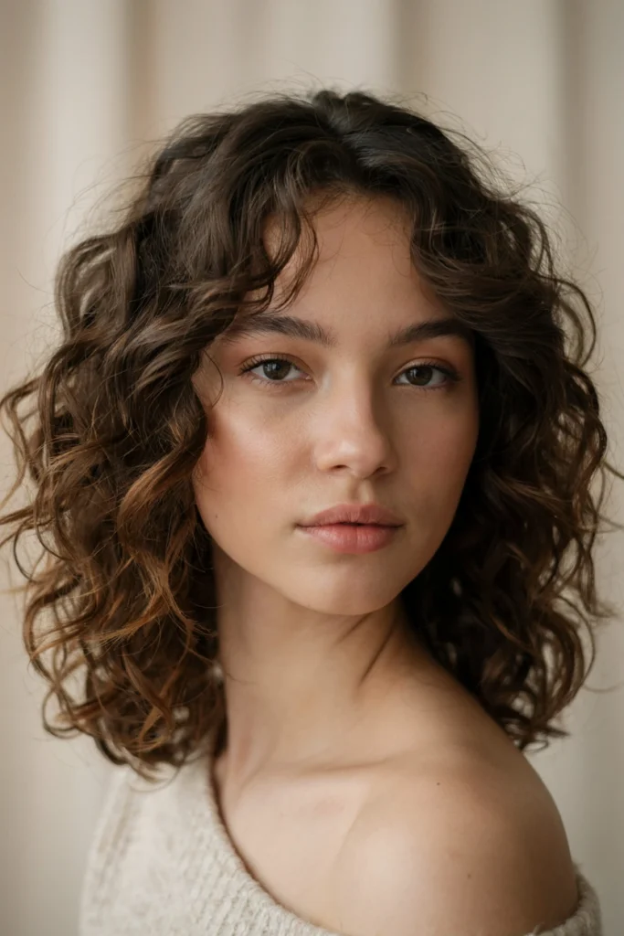 Medium-Length Curly Layers