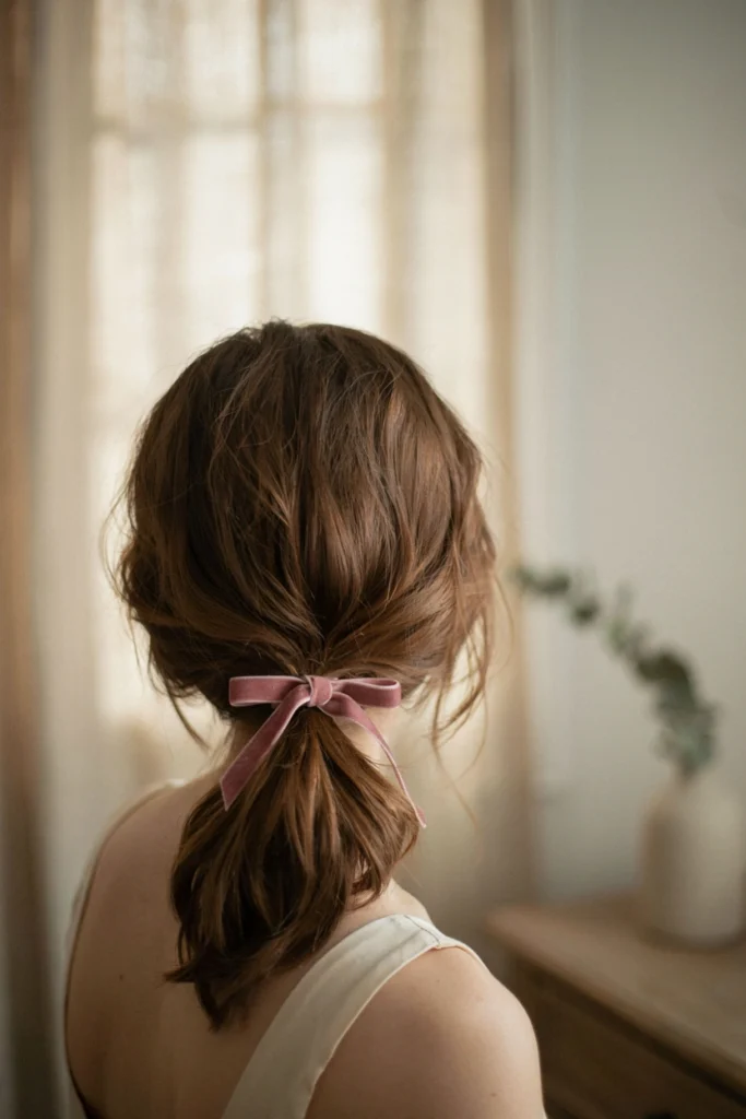 Messy Low Ponytail