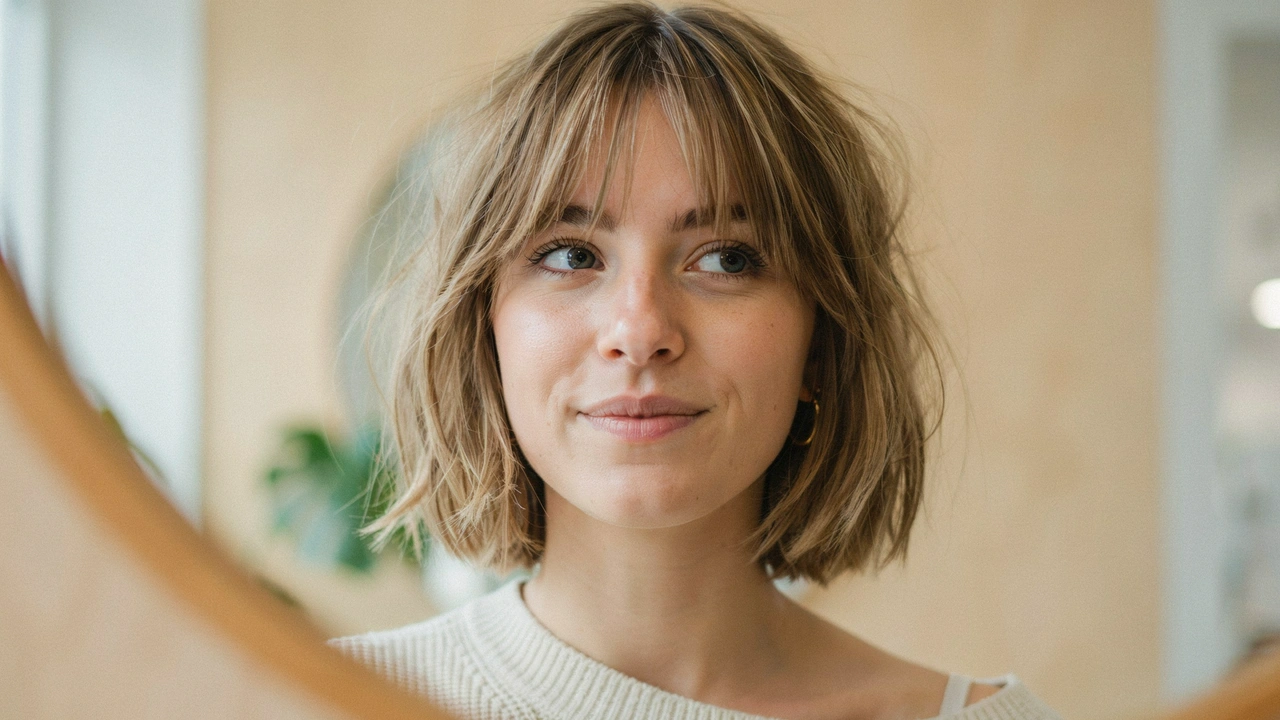 Shaggy Bob with Curtain Fringe Styles