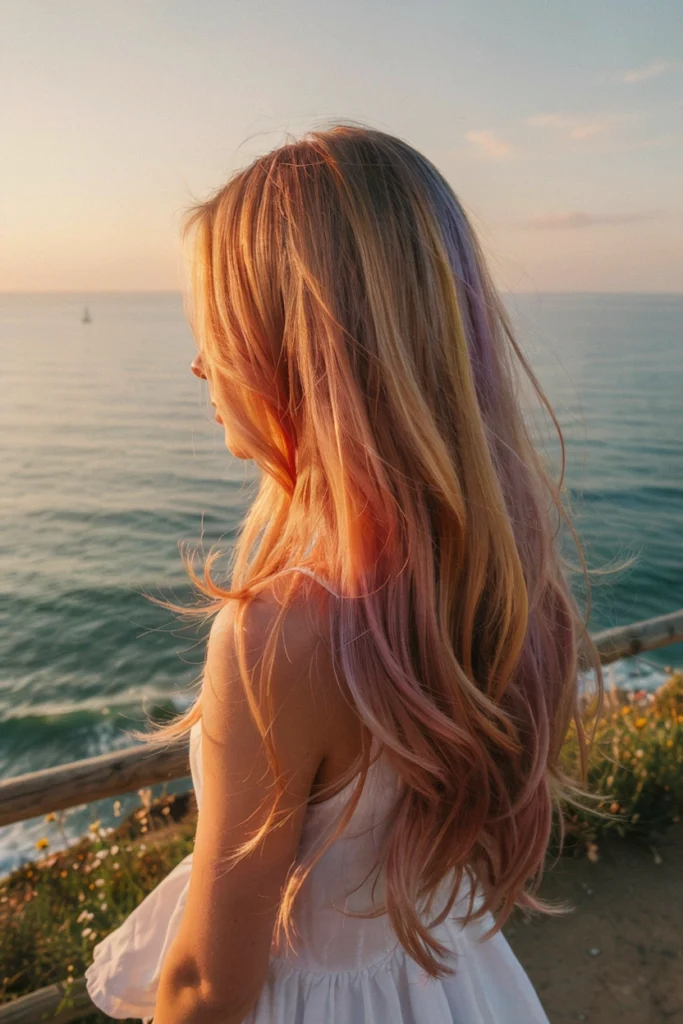 Sunset Rainbow Fade